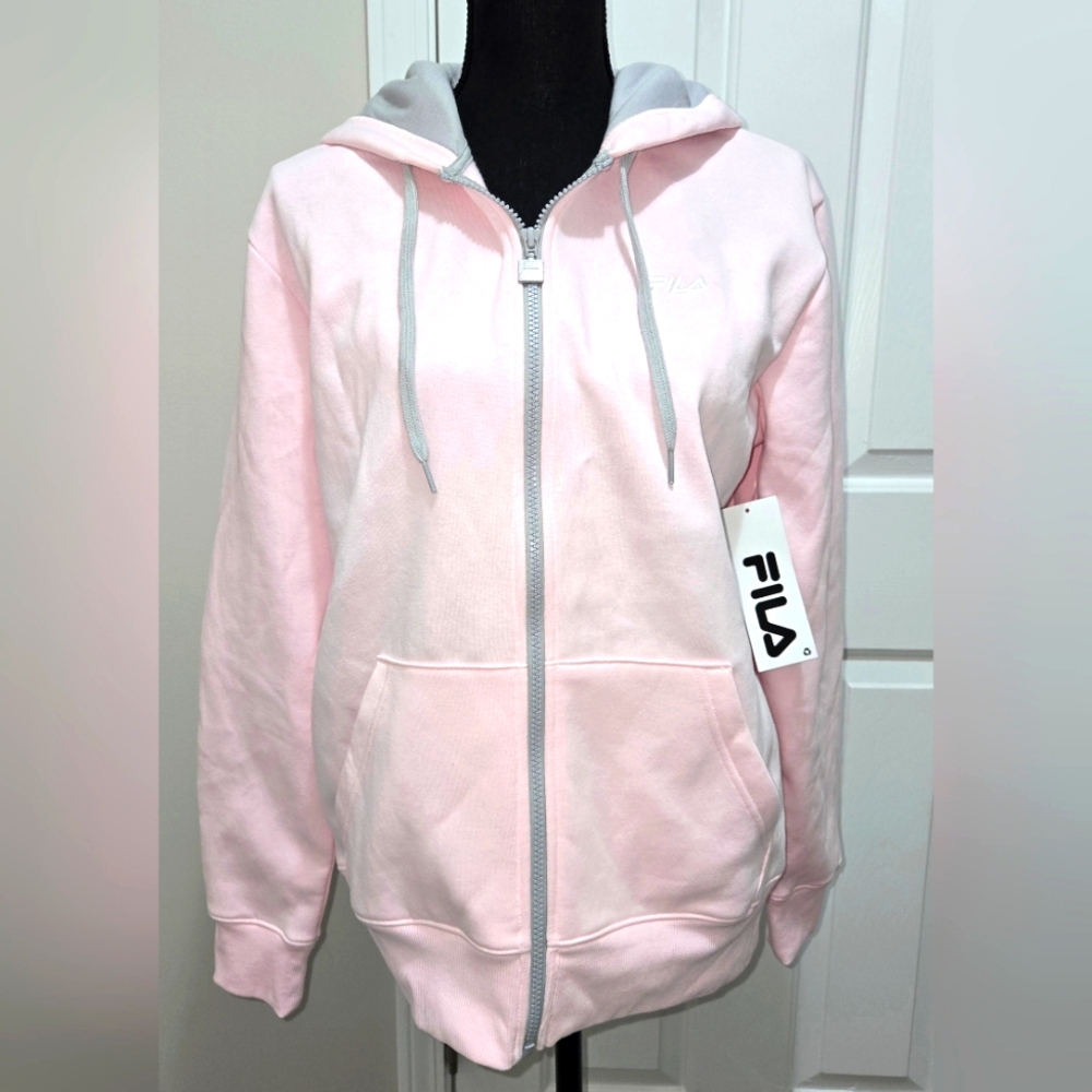 NWT Fila Women's Light Pink Hoodie Jacket
